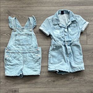 NWOT Girls Gap Overalls set 4T